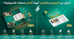 الفرق بين البروشور والفلاير: أيهما أفضل لحملتك التسويقية؟